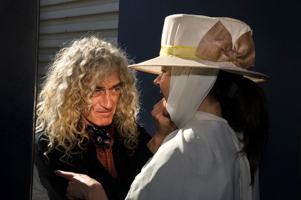 John Foley dresses Bel as Elizabeth Taylor's character in Hollywood.